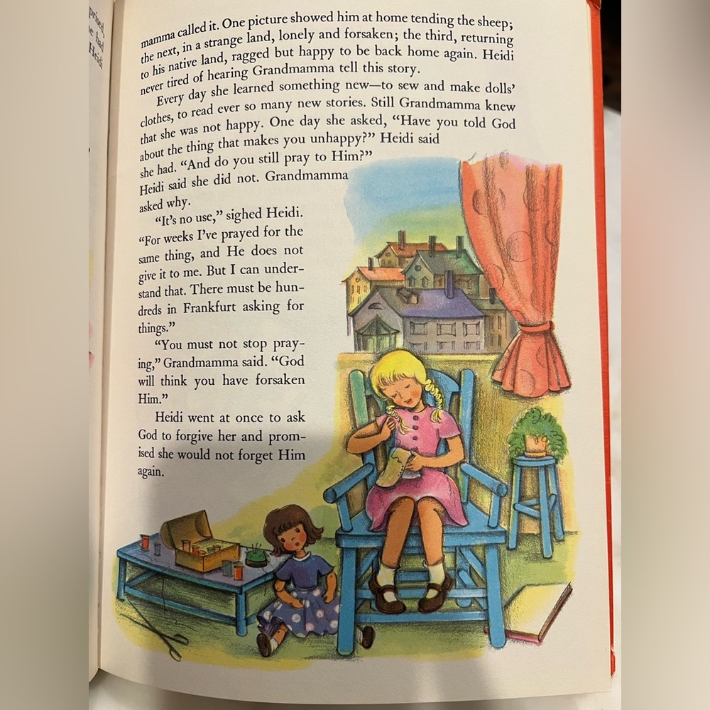 Vintage Dandelion Library Book – The Story of Babar & Heidi – 1960 Edition - Picture 14 of 15